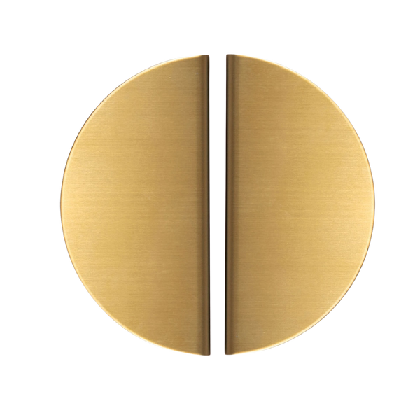 Momo Sola Half Round Lip Pull Handle 160mm Brushed Brass