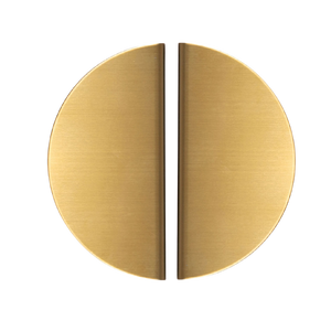 Momo Sola Half Round Lip Pull Handle 160mm Brushed Brass - Brushed Brass