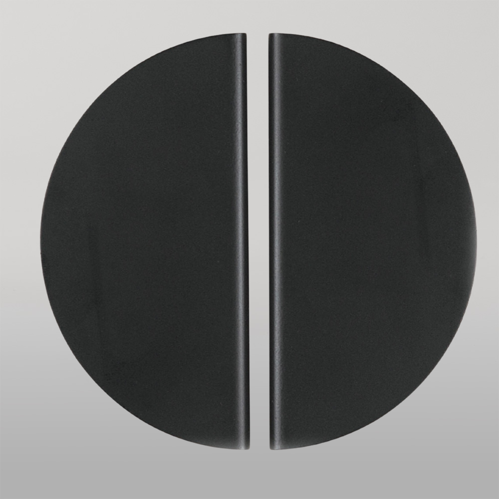 Momo Sola Half Round Lip Pull Handle 240mm Matte Black