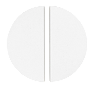 Momo Sola Half Round Lip Pull Handle 240mm White - White