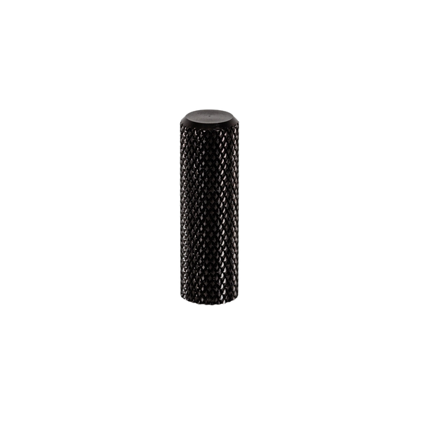 Momo Graf Knurled Cylinder Knob 10mm Brushed Black