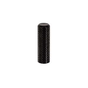 Momo Graf Knurled Cylinder Knob 10mm Brushed Black - Brushed Black