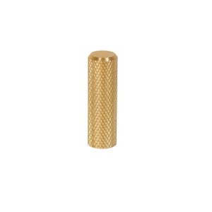 Momo Graf Knurled Cylinder Knob 10mm Brushed Dark Brass - Brushed Dark Brass