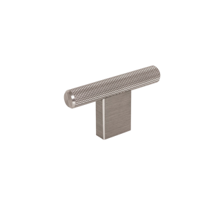 Momo Graf Knurled T Knob 60mm Dull Brushed Nickel - Dull Brushed Nickel