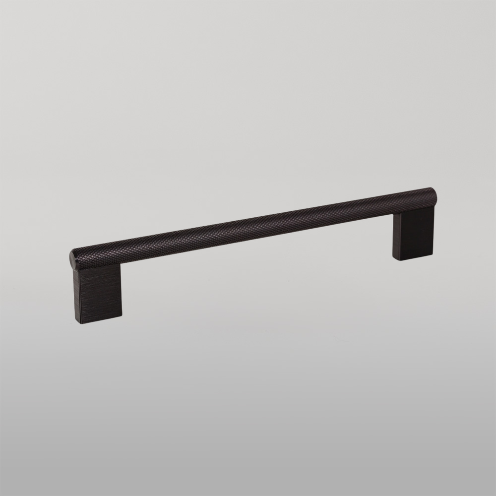 Momo Graf Knurled D Handle 160mm Brushed Black