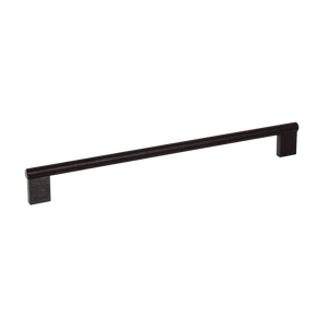 Momo Graf Knurled D Handle 256mm Brushed Black - Brushed Black