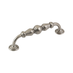 Momo Bordeaux D Handle 128mm Pewter - Pewter