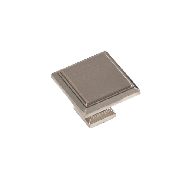 Momo Huntington Square Knob 32mm Brushed Nickel