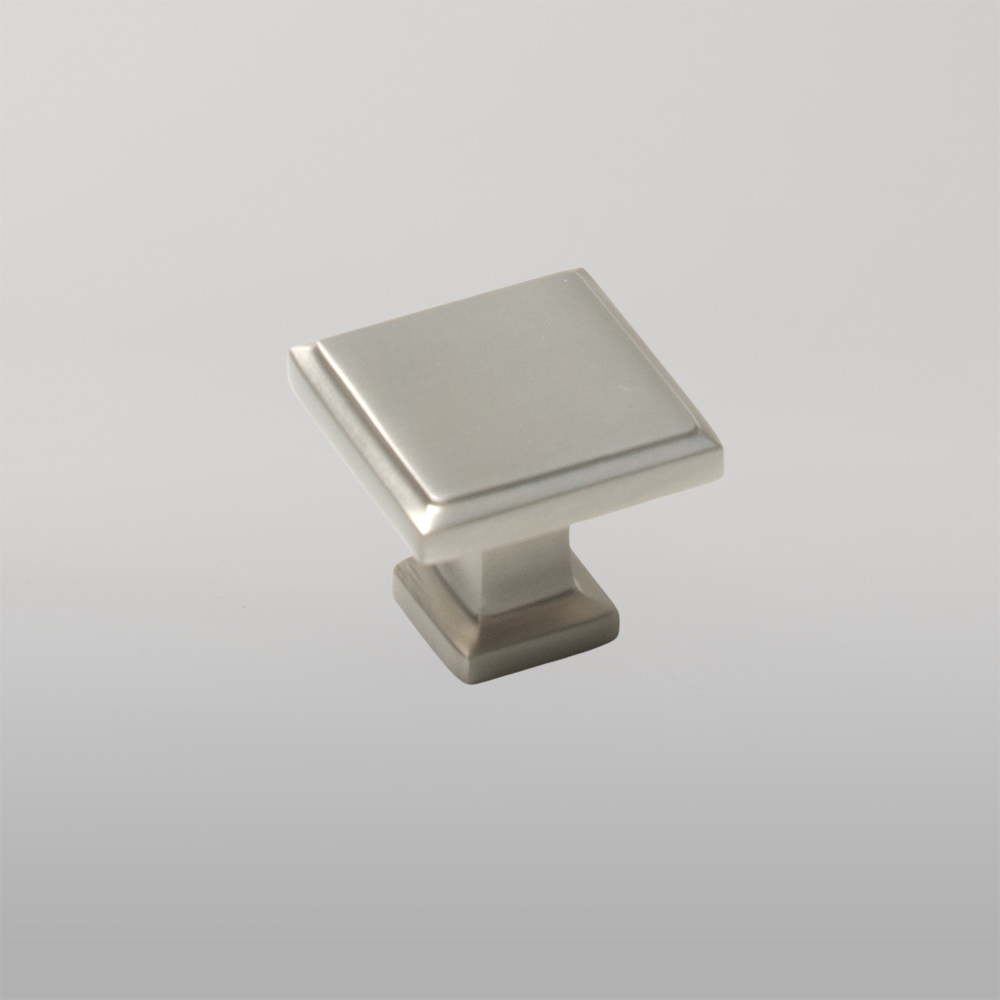 Momo Lucca Square Knob 30mm Dull Brushed Nickel