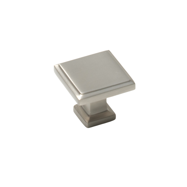 Momo Lucca Square Knob 30mm Dull Brushed Nickel