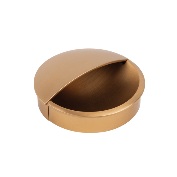 Momo Lidd Flush Pull 60mm Brushed Dark Brass