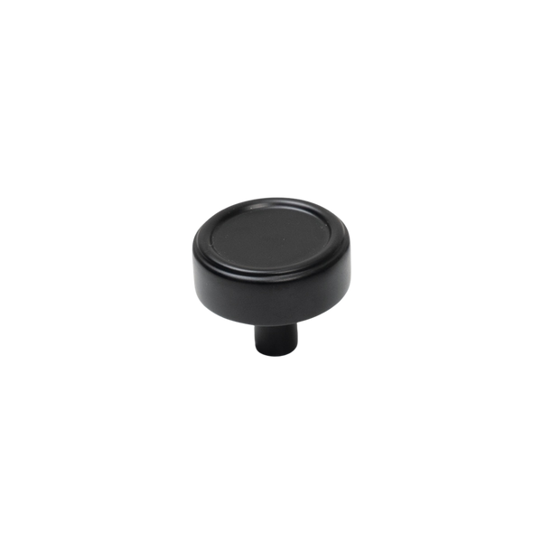 Momo Monaco 36mm Round Knob Matte Black