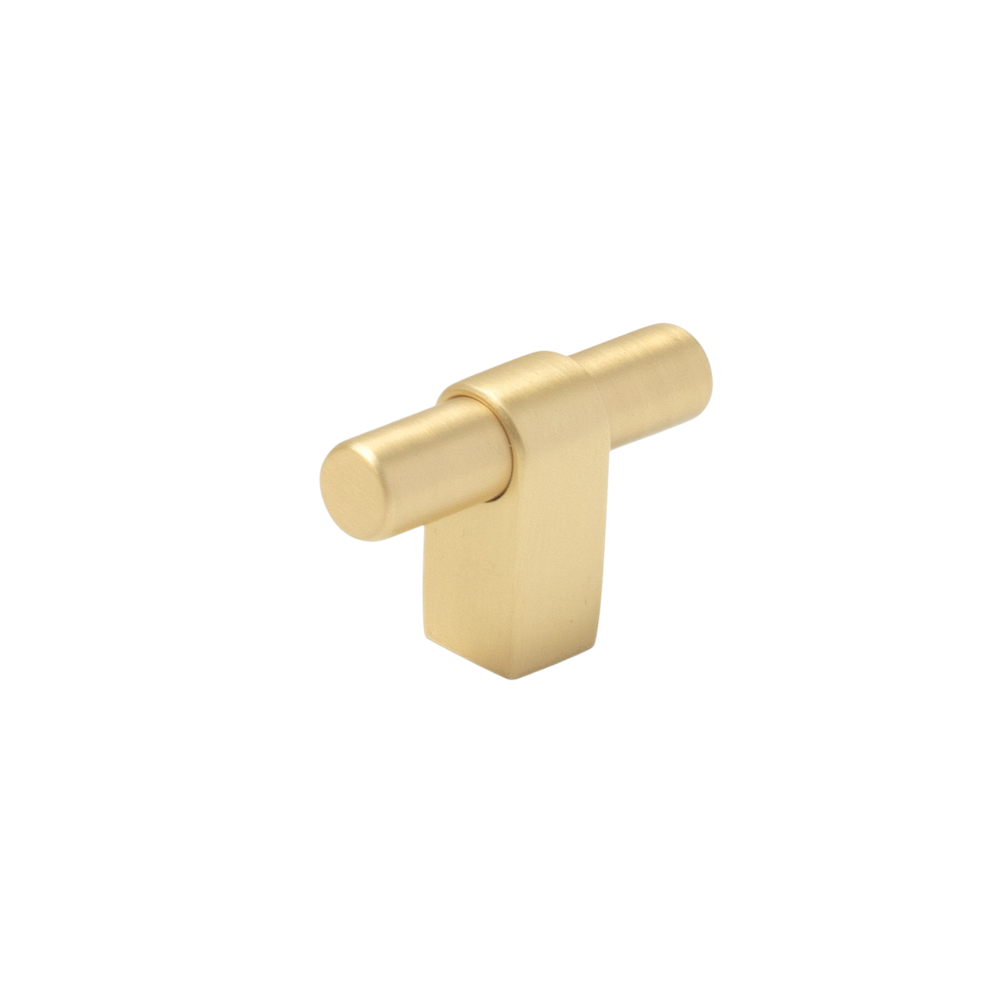 Momo Maida T Knob 52mm Brushed Satin Brass