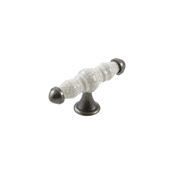 Momo Trianon T Knob 90mm Crackle & Antique Brass