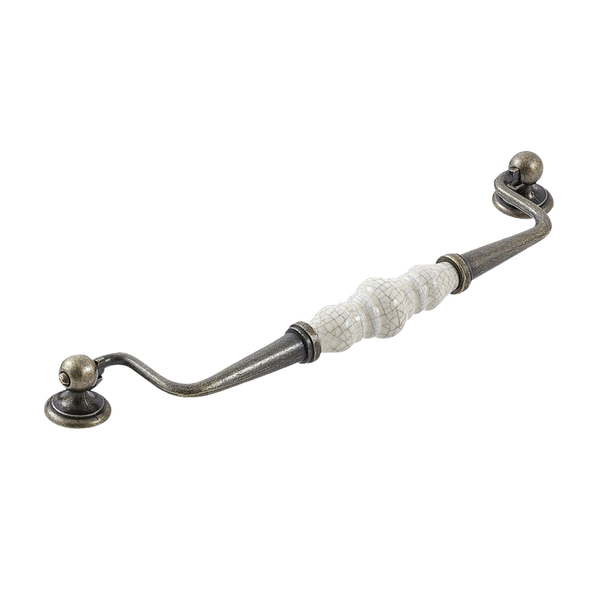 Momo Trianon Swivel Bail 224mm Cream Crackle & Antique Brass