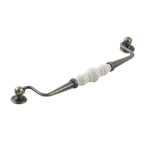 Momo Trianon Swivel Bail 224mm Cream Crackle & Antique Brass - Cream Crackle