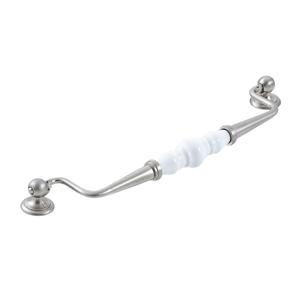 Momo Trianon Swivel Bail 224mm White & Brushed Nickel