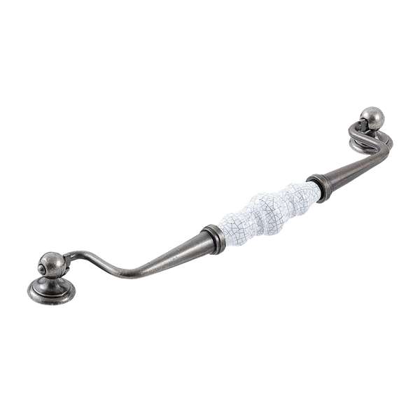 Momo Trianon Swivel Bail 224mm White Crackle & Pewter