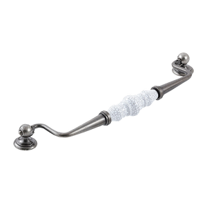 Momo Trianon Swivel Bail 224mm White Crackle & Pewter - White Crackle