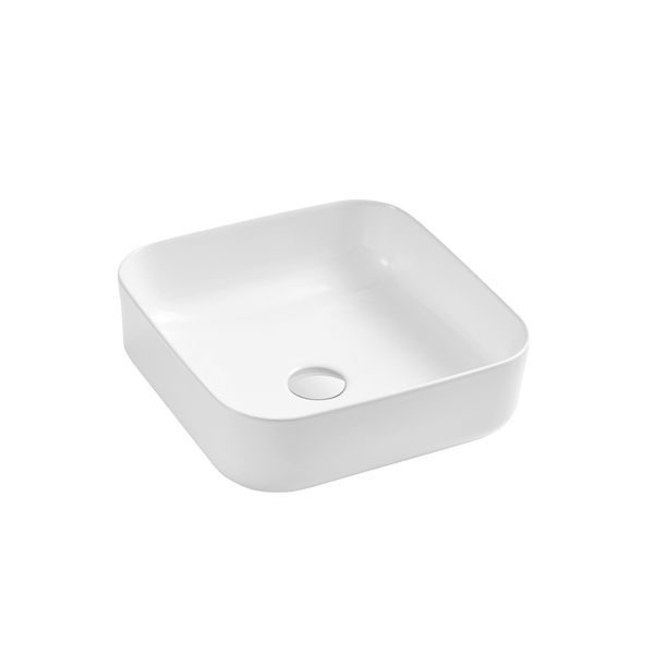 Naples Counter Top Square Basin White