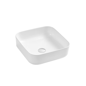 Naples Counter Top Square Basin White - White