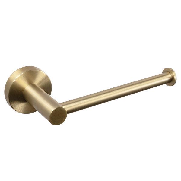 Farina Toilet Roll Holder Brushed Brass Gold