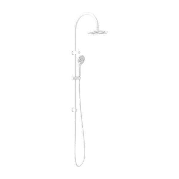 Mecca Twin Shower with Air Shower Matte White