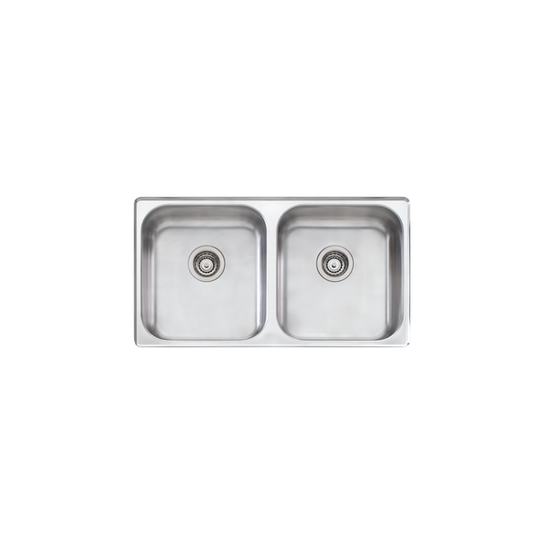 Nu-Petite Double Bowl Undermount Sink Stainless Steel