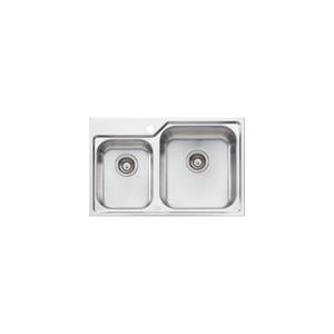 Nu-Petite 1 And 3/4 Bowl Topmount Sink Right Stainless Steel - Stainless Steel