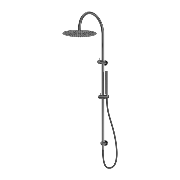 Zen Twin Shower With Outdoor Shower Hose Graphite