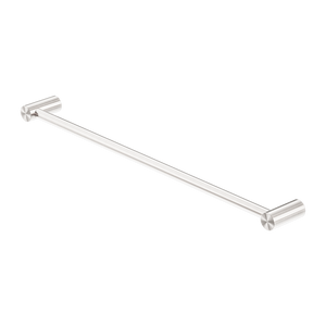 Zen Single Towel Rail 600mm Brushed Nickel - Brushed Nickel