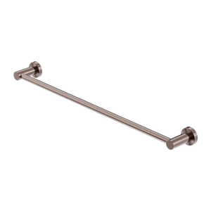 Mecca Single Towel Rail 800mm Brushed Bronze - Brushed Bronze