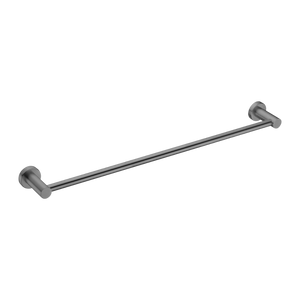 Mecca Single Towel Rail 600mm Brushed Gunmetal - Brushed Gunmetal