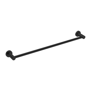 Mecca Single Towel Rail 600mm Matte Black - Matte Black