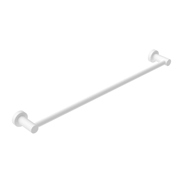Mecca Single Towel Rail 600mm Matte White