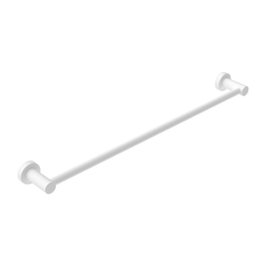 Mecca Single Towel Rail 600mm Matte White - Matte White
