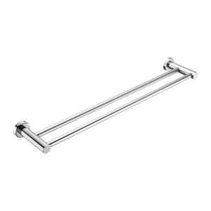 Mecca Double Towel Rail 600mm Chrome - Chrome