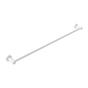 Mecca Single Towel Rail 800mm Matte White - Matte White