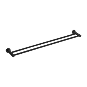 Mecca Double Towel Rail 800mm Matte Black - Matte Black