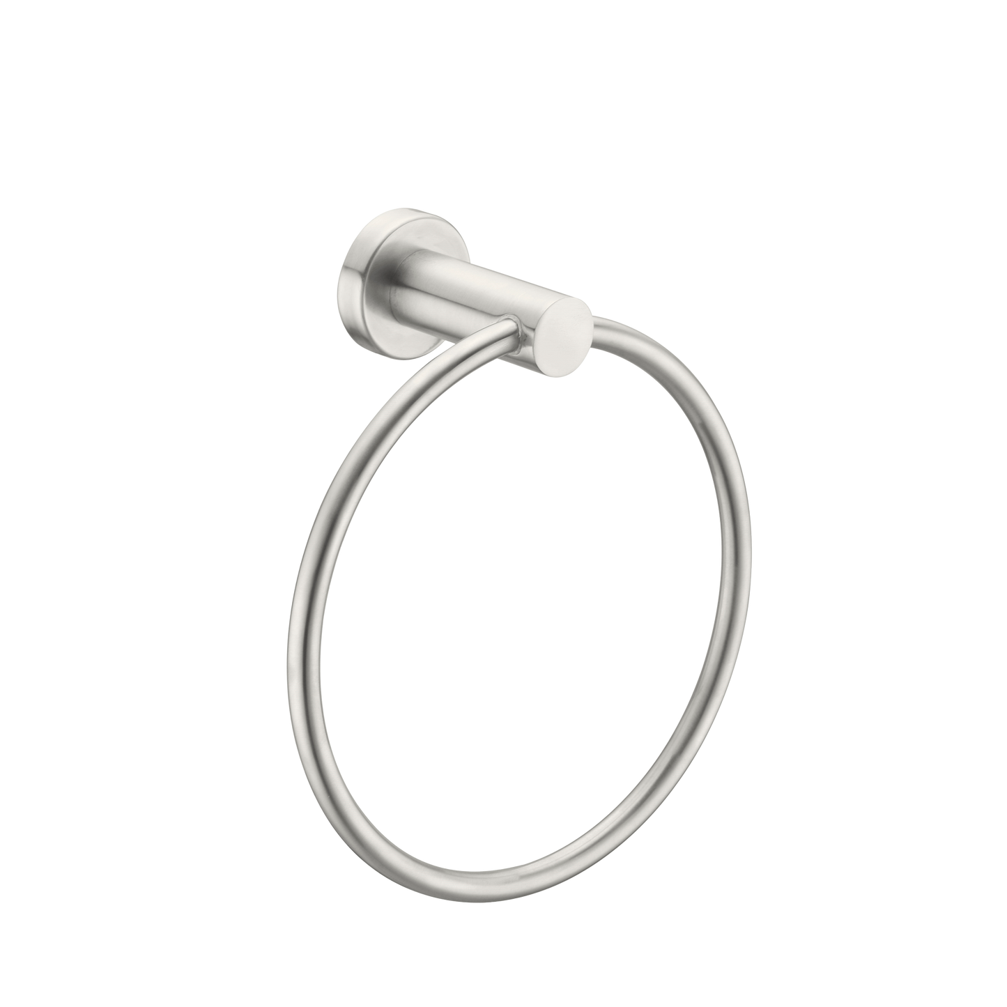 Mecca Hand Towel Ring Brushed Nickel