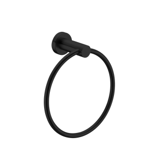 Mecca Hand Towel Ring Matte Black - Matte Black
