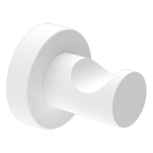 Mecca Robe Hook Matte White - Matte White