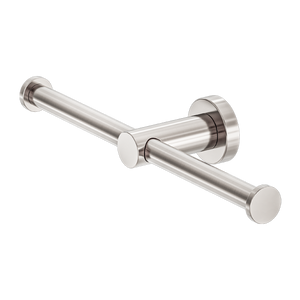 Mecca Double Toilet Roll Holder Brushed Nickel - Brushed Nickel