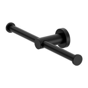 Mecca Double Toilet Roll Holder Matte Black - Matte Black