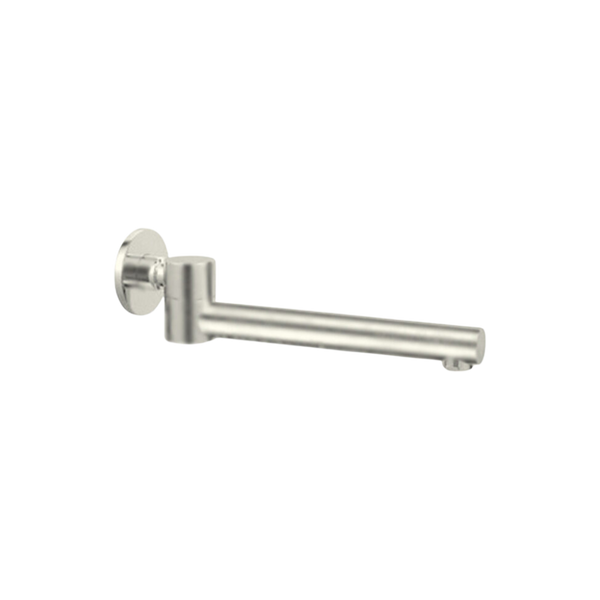 Dolce Wall Mounted Swivel Bath Spout Brushed Nickel
