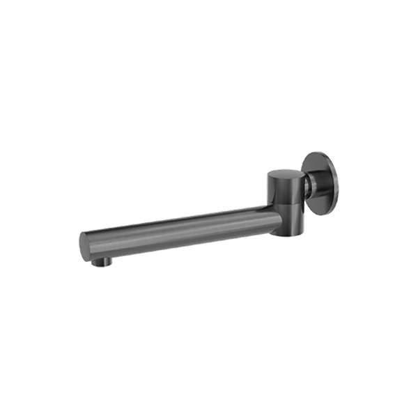 Dolce Wall Mounted Swivel Bath Spout Gunmetal