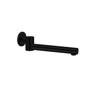 Dolce Wall Mounted Swivel Bath Spout Matte Black - Matte Black