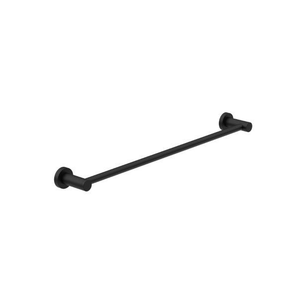 Dolce Single Towel Rail 800mm Matte Black