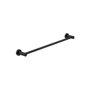 Dolce Single Towel Rail 800mm Matte Black - Matte Black