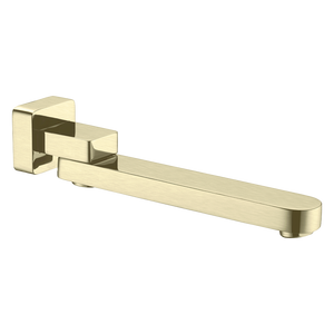 Bianca Swivel Bath Spout Brushed Gold - Brushed Brass Gold